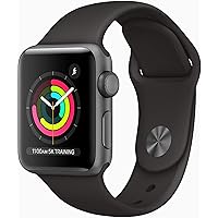 Apple Watch Series 3 (GPS, 38mm) - Space Grey Aluminium Case with Black Sport Band