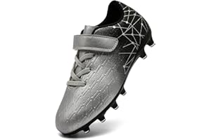 DimaiGlobal Scarpe da Calcio Bambini Ragazzi con Tacchetti Bassi Professionali Scarpe da Calcetto Futsal e Allenamento per Interno/Esterno - Antiscivolo Junior
