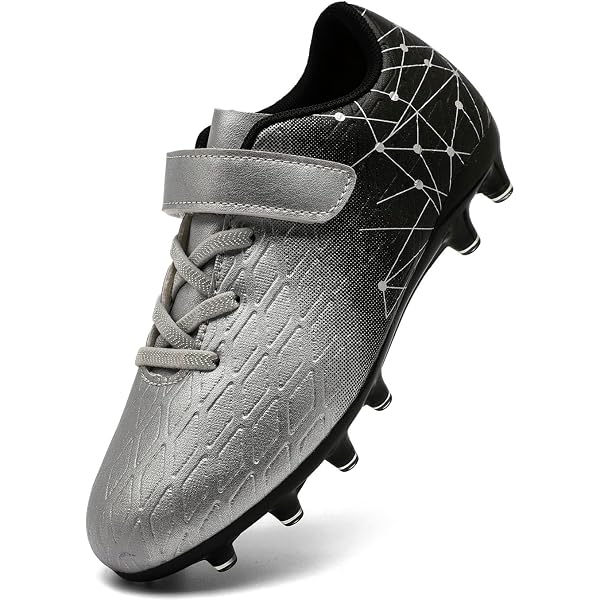 Csgkag Scarpe da Calcio Uomo Professionale High Top Spikes Sportivo All'aperto Scarpe da Allenamento Scarpe da Calcetto Unisex,Nero,EU44