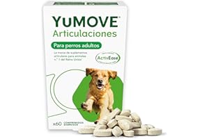YuMOVE Condroprotector Articulaciones para Perros Adultos 6-8 Años, 60 Comprimidos, Apoya la Movilidad y Refuerza Las Articulaciones con Glucosamina, Condroitina y Ácido Hialurónico