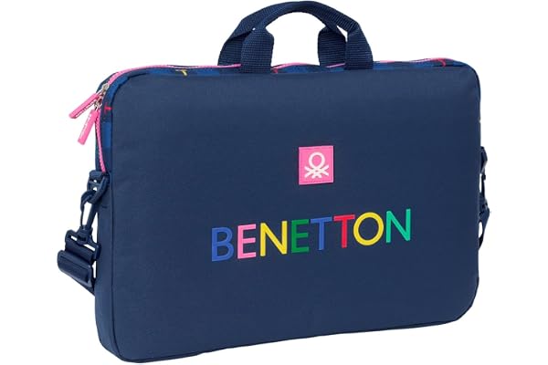 BENETTON Dam - Ryggsäck, Laptop-Fodral Upp till 15,6 tum, Ryggsäck, Perfekt för Barn i olika åldrar, Bekväm och mångsidig, Kv