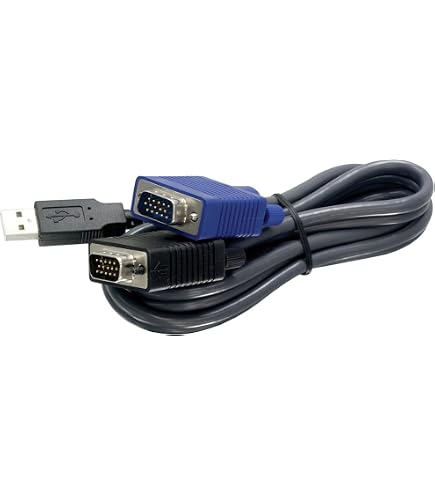 Câble KVM VGA USB 2 En 1 3m StarTech - Connexion Clavier Souris Et Vidéo