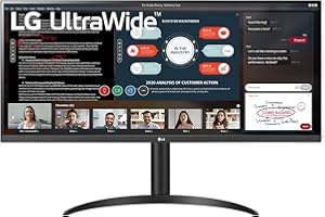 LG UltraWide Monitor 34WP550-B - 34 inch, IPS Monitor, 60 Hz, 5 ms, 21:9, 2560X1080 px, AMD FreeSync, 3-side Virtually Borderless Design