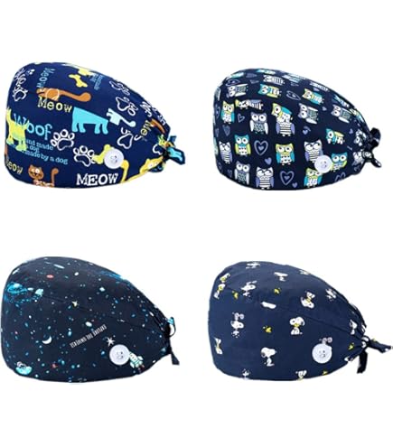 OP-Hauben Wassermelonen-Rot - Verstellbare Scrub Caps Für Krankenschwestern Und Ärzte