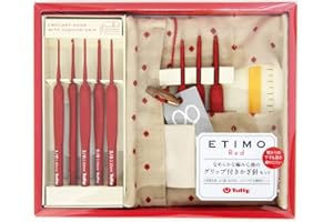 TULIP Etimo Red Crochet Hook Häkelnadel-Set TED-001e, Rot