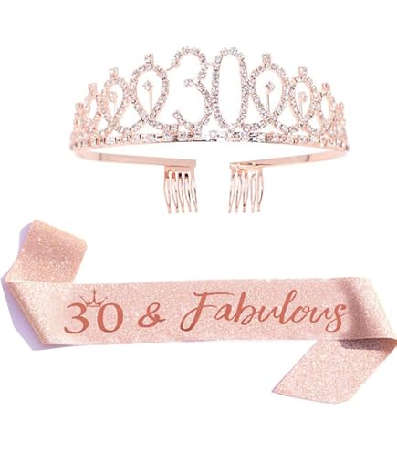 Felice 30 ° compleanno Banner Decorazioni di sfondo per le donne, Oro rosa Trenta forniture per feste di compleanno, rosa 30 Compleanno Poster Sfondo Foto Boo | IT