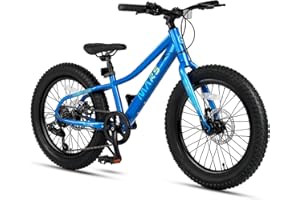 ‎GLERC Glerc Mars 20 24 Zoll Mountainbike für Kinder im Alter von 6-12 Jahren, 6-Gang Shimano Schaltung, Scheibenbremsen