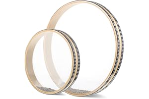 Abaodam 2 Pcs Surf Drum Ocean Drums for Adult Sound Healing Ocean s with Steel Balls Big s Musical Instrument Round Round s Sound Healing