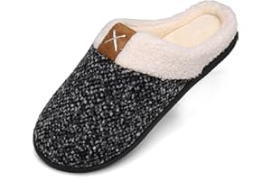 Mishansha Hombre Mujer Invierno Antideslizantes CáLido Zapatillas Casa de Espuma Viscoelástica, Gr.36-47 EU