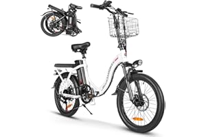 SAMEBIKE 250W 50NM Bicicleta Eléctrica Adultos, 20'’ E-Bike con pedaleo asistido Batería 36V 13AH Bici Eléctricas de Montaña con Marco Frontal y Soporte para teléfono Alcance máximo 60-110KM