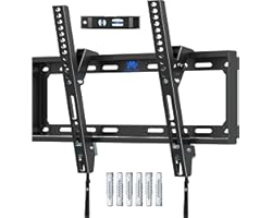Mounting Dream Tilt TV Bracket Wall Mount, For Most 26-55 inch Flat and Curved TVs up to VESA 400x400mm and 40 KG, Ultra Slim