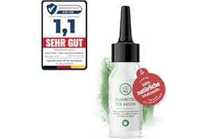 Lolo & Max - Floh- und Zeckenmittel für Katzen 100% Natürlicher Spot On - Bis zu 8 Monate Abwehr & Bekämpfung von Flöhen & Parasiten (Zecken,Milben,Läuse,Haarlinge,Wanzen) - Mittel gegen Flöhe - 40ml