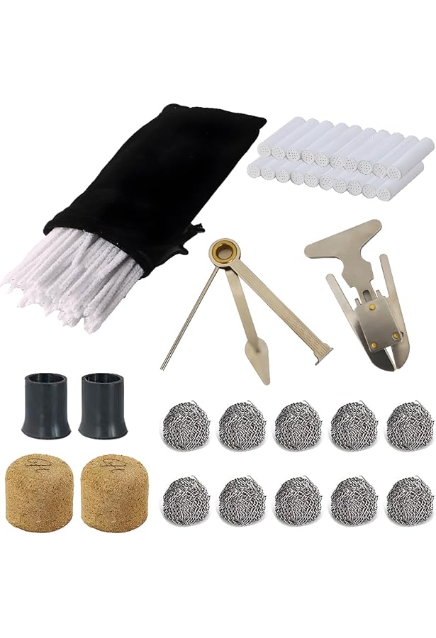 Lot De 3 Outils 3-en-1 Pour Nettoyage Pipe Et Chicha - Tamper, Piqueur Et Alésoir
