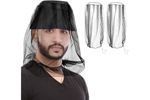 ‎UYTAG UYTAG 2 Stück Moskitonetz Kopf, Face Neck Fly Netting Hood von Bugs Gnats Noseeums Screen Net für jeden Outdoor-Liebhaber, Extra feine Löcher