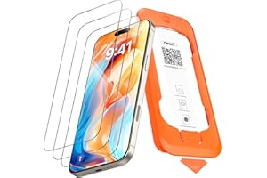 NEW'C 3 Stück Full Screen für iPhone 16 Pro Max Panzerglas (6,9 Zoll), Schutzglas [Auto-Installation], Frei von Kratzern, 9H Härte, Displayschutzfolie, Ultrabeständig folie