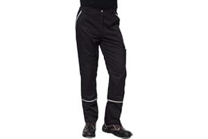 DINOZAVR Fortum Lange Herren-Arbeitshose - Männer Cargo-Bundhose mit Knietaschen - Schwarz/Grau EU50