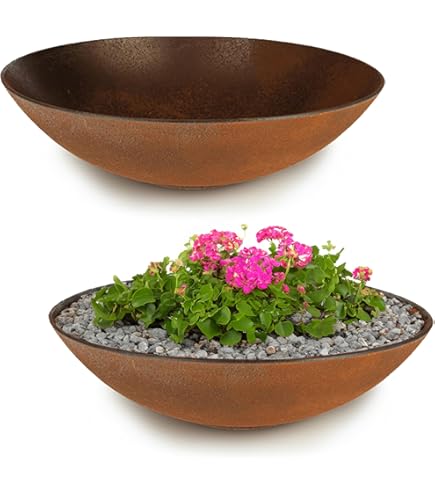 Luksa half hoge ronde schaal / vijzel 40 x 15 cm - Lifestyle By Leonie