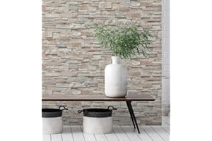 GAULAN 500127671 - Carta da Parati Lavabile in Vinile Imitazione Pietra Ardesia Strutturata in Rilievo per pareti Soggiorno Cucina Bagno corridoio Sala da - Campione DIN A4