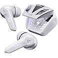 boAt Airdopes 190 True Wireless Earbuds with Beast™ Mode(50ms) for Gaming, 40H Playtime, Breathing LEDs, boAt Signature Sound, Quad Mics ENx™ Tech, ASAP™ Charge & BT v5.3(White Sabre)