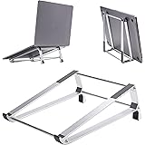 QUALITY LIFE Rialzo Pc Portatile Supporto Laptop 10-17,3" | Sostegno In Alluminio | Stand Da Scrivania | Tavolino Notebook | 