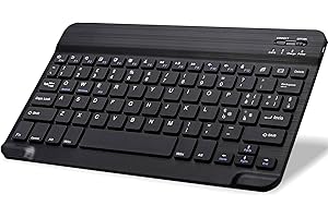 EYERIYO 10" Bluetooth Tastiera Wireless per tablet per iOS e Android, per iPad/Samsung/Lenovo/Huawei/Xiaomi/HONOR/Doogee/HD serie tablet, Layout Italiano (nero)