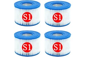 CXYXHW Filtro de reemplazo de Piscina Tipo s1, Filtro de Filtro de SPA, Filtro de Filtro de Piscina Tipo S1 para Filtro de Remolino 29001e (4 Stück)