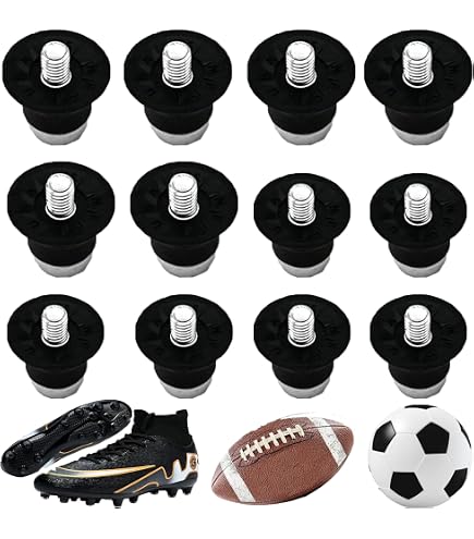 Lot De 12 Crampons Aluminium Avec Clé Pour Chaussures Football - 13mm + 15mm, Antidérapant