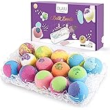 Bombe da Bagno, DUAIU Bombe da Bagno Profumate per Bambini, 14 x Bombe da Bagno Set Regalo con Olio Essenziale per Donna, la 