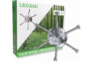LADAMI Weed Brush for Grass Trimmer and Brush Cutter, Wild Herb Brush for Effective Weed Removal, 5 mm Bore