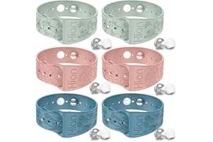 HION 3 Paar Armbänder zur Linderung von Bewegungskrankheiten, Reise-Akupressur-Armbänder, Übelkeit, Linderung von Morgenkrankheit, Meereskrankheit, Reisen, Autokrankheit（Beryll+Rosa +Blau）