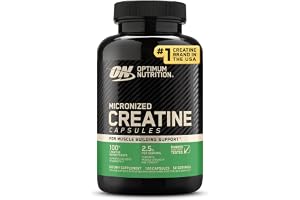 Optimum Nutrition Micronized Creatine Monohydrate Capsules, Keto Friendly, 2500mg, 100 Capsules