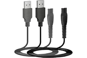 PANLOUTING 2 Pack| Zamienny kabel ładujący USB 5 V kompatybilny z urządzeniami Philips QP2724, QP2720, QP2734, QP2824, QP4530, QP4631, MG7910, MG5910, MG9510, OneBlade Pro 360 | NIE dla OneBlade 4.3V
