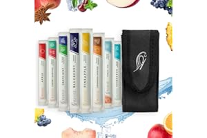 WUNDER ZAHNSTOCHER Wonder toothpicks with Flavor - 80 Individually Packaged toothpicks + 1 Leather case - Elegant Black Leather Cover - Belt Pouch for Our toothpicks (Leather case + 80-Single Pack)