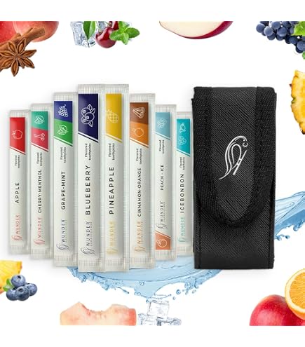 Cure-dents Aromatisés - Lot De 80 Pièces, 7 Saveurs (Cannelle, Pomme, Menthe...), Boîte Ou Sachet Élégant, Pour Haleine Fraîche