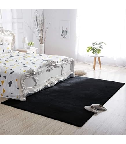 Obundi Rugs Living Room, 60x90cm, Grey Small Area Rugs For Bedroom Washable Short Pile Rug Anti Slip Soft Rug Modern Floor Chenille Carpets Mat Beside Square Carpet For Kitchen - View #10
