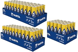 Varta 100 x Varta 04006 Batterien Alkaline, Mignon, AA, LR06, 1.5V Industrial, Shrinkwrap
