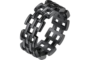 FindChic - Anello Unisex in acciaio inossidabile ipoallergenico, Anello Argento/Oro/Nero, Anello uomo acciao anello donna misura 7-14