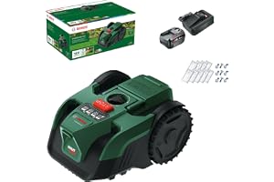 sladdlös robotgräsklippare VISIMOW18V-100 (för gräsmattor upp till 100 m², klippbredd: 16 cm, klipphöjd: 20-60 mm, med