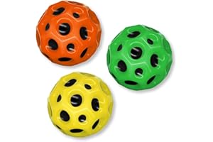 JINJINYI Moon Ball,Bounce Ball Hohe Springender Gummiball Sprünge Gummiball Space Ball EIN Knallendes Geräusch Machen Mini Bouncing Ball Toy,Bouncy Balls for Kids Party Gift