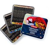 Derwent Chromaflow renkli kalem, 72'li set, metal kutuda, 3,5 mm u&ccedil; kalınlığı, yumuşak dokulu karıştırılabilir, &ccedil;izim, boyama