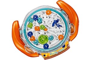 JRD&BS WINL Labyrinth Puzzles for Children Labyrinth Plate Puzzle Game Challenge for 8-15 Years Old Children's Toy Educational Toy for Boys and Girls Gifts for Children (Orange)