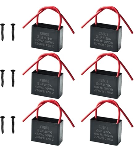 Starterkondensator 1.5uF Starterkondensator 1,5uF 450V AC – Ideal Für Abzugshauben Und Lüftermotoren Ventilator Startkondensator