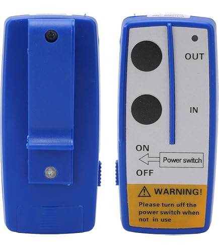 Controller Cablato Per Verricello 12V – Pulsantiera Con Cavo 8,2 Piedi, Compatibile Con Verricelli Da 1500 A 5000 Lbs, Impugnatura In Gomma