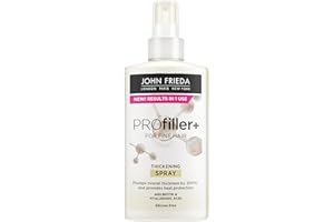 John Frieda PROfiller+ Thickening Spray with Heat Protection for Thin, Fine Hair, 150ml