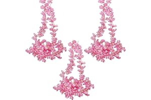 VAIGU:OA 3 Stück Künstliche Blumen Girlande 180CM Kirschblüten Girlande Blumengirlande Rosa Kunstblumen Hängend Blumenranken Künstlich Sakura Hängepflanzen Wetterfest Deko für Hochzeit, Party, Haus, Garten