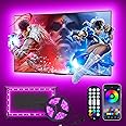 Daymeet Led Lights for TV, 5M Smart LED TV Backlights for 55-85 inch USB TV Monitor Behind Lighting Color Changing RGB TV Led Light Strip with Remote Music Sync Bluetooth APP Control for Bedroom