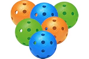 Fat Pipe Floorball & Unihockey Ball 6er Set Color Mix | Wettkampfball + Trainingsball mit IFF Zertifikat für geprüfte Qualität
