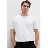Beyaz Basic Tiş&ouml;rt Slim Fit/Dar Kesim 065574-620