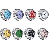 Imtrub Anello Vintage Per Orologio Da Dito Da Donna,Orologio Ad - Foto 7