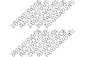 PATIKIL Resorte de Compresión, 0.5mm de Diámetro de Alambre x 4mm de Diámetro Exterior x 40mm de Longitud, 10 Piezas de Acero Inoxidable 304 Muelles de Compresion Mecánica